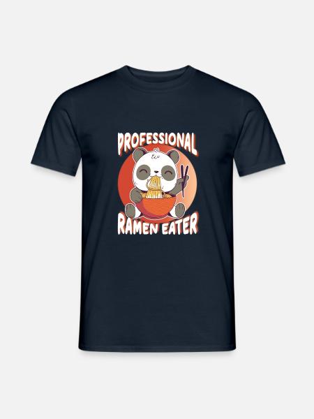 Panda Professional Ramen Eater - Asian Noodles - Men's T-Shirt - navy