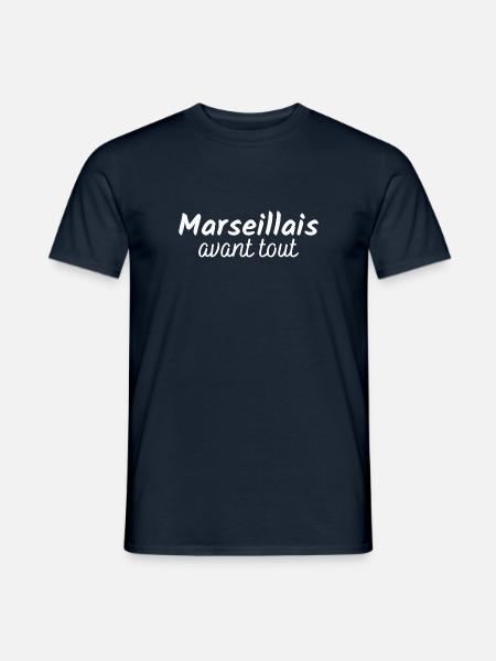 Marseillais avant tout - T-shirt homme - marine