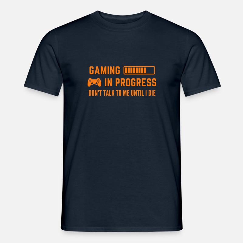 Gaming in Progress - Männer T-Shirt - Navy