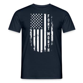 Fort Worth - Männer T-Shirt - Navy - Vorne - AI Model Male 178 light (178cm)