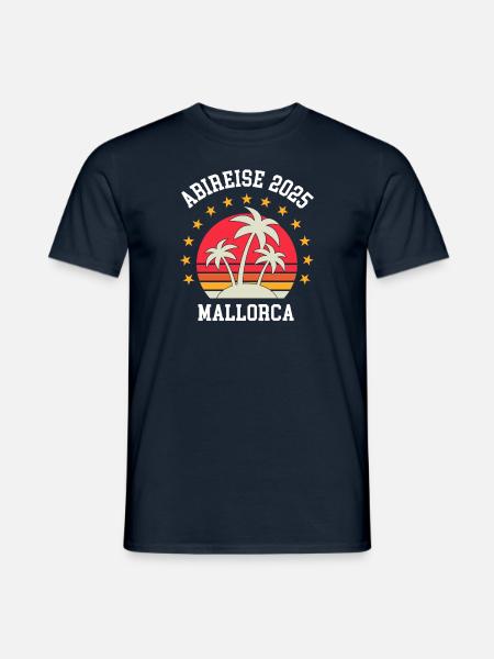 Mallorca 2025 Abireise Klassenfahrt Abi Abifahrt - Männer T-Shirt - Navy