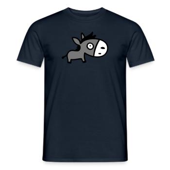 Petit âne 3 - T-shirt homme - marine - Devant - AI Model Male 178 light (178cm)