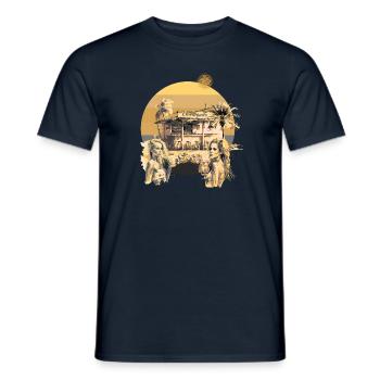 Chiringuito sand - Männer T-Shirt - Navy - Vorne - AI Model Male 178 light (178cm)