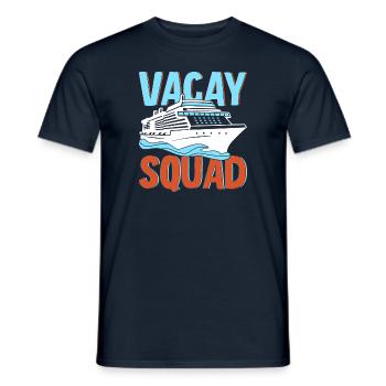 Vacay Squad Family Holidays - Men's T-Shirt - navy - Front - AI Model Male 178 light (178cm)