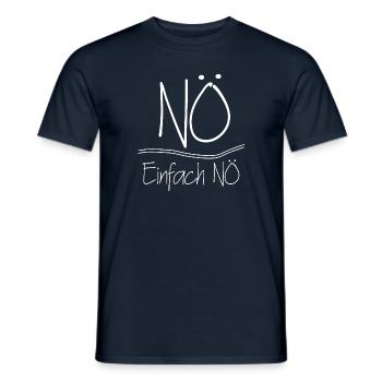 Nö Einfach Nö - Männer T-Shirt - Navy - Vorne - AI Model Male 178 light (178cm)