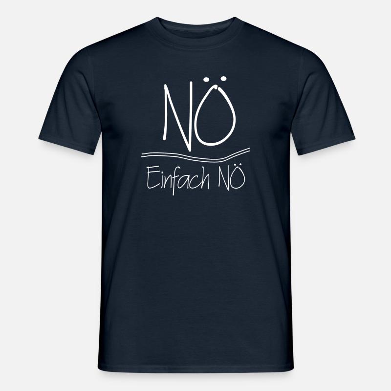 Nö Einfach Nö - Männer T-Shirt - Navy