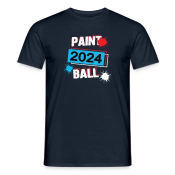 Paintball 2024 Paintballer Paintballspieler Spiel - Männer T-Shirt - Navy - Vorne - AI Model Male 178 light (178cm)