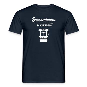 Brunnenbauer Ausbildung Brunnenbauerazubi Lehre - Männer T-Shirt - Navy - Vorne - AI Model Male 178 light (178cm)