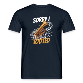 Tuba spielen - Männer T-Shirt - Navy - Vorne - AI Model Male 178 light (178cm)