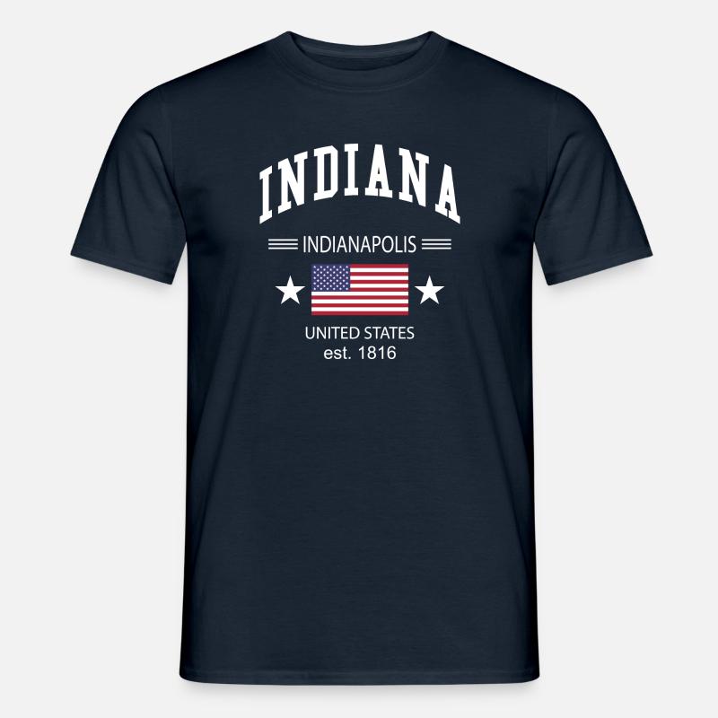 Indiana - Männer T-Shirt - Navy