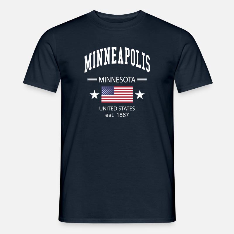 Minneapolis - Männer T-Shirt - Navy