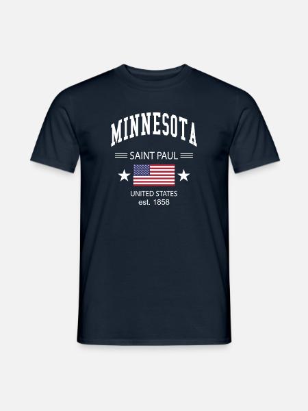 Minnesota - Männer T-Shirt - Navy