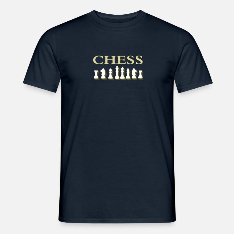 CHESS CHESS MASTER - T-shirt herr - marinblå