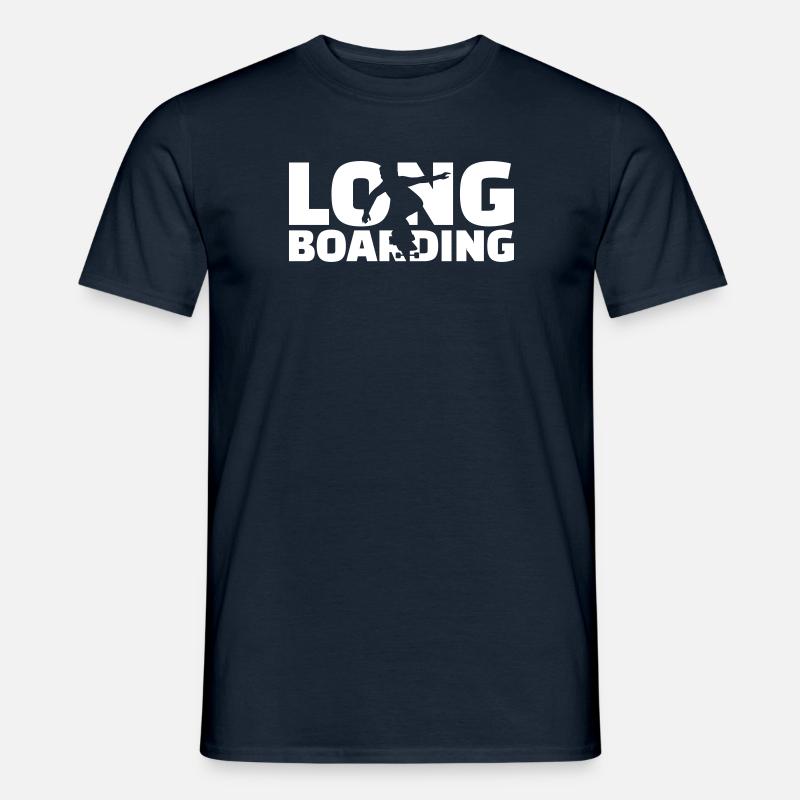 Longboard - Männer T-Shirt - Navy