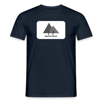 Enjoy the moment - Männer T-Shirt - Navy - Vorne - AI Model Male 178 light (178cm)