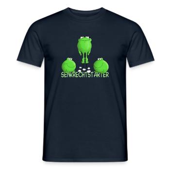 Start - Abheben - lustig - Männer T-Shirt - Navy - Vorne - AI Model Male 178 light (178cm)