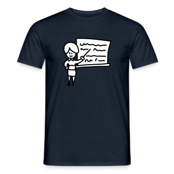 Lehrerin - Männer T-Shirt - Navy - Vorne - AI Model Male 178 light (178cm)