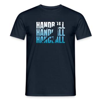 Handball Handball Handball - T-shirt homme - marine - Devant - AI Model Male 178 light (178cm)