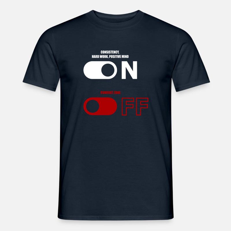 état d’ activé, zone de confort désactivée - T-shirt homme - marine