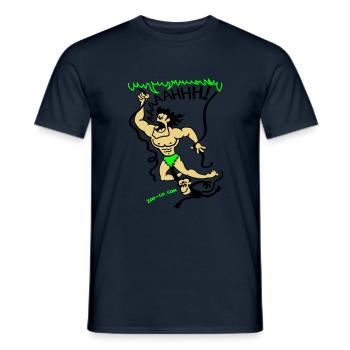 Appel de la Jungle - T-shirt homme - marine - Devant - AI Model Male 178 light (178cm)