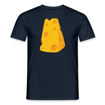 Käsestück Kostüm Käsekostüm Karneval Fasching Käse - Männer T-Shirt - Navy - Vorne - AI Model Male 178 light (178cm)