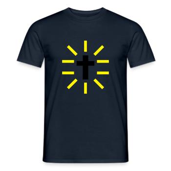 jesus - T-shirt homme - marine - Devant - AI Model Male 178 light (178cm)