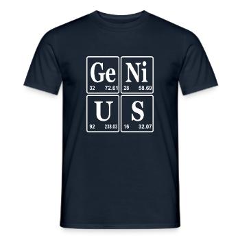 Genius Elements Gift - Men's T-Shirt - navy - Front - AI Model Male 178 light (178cm)