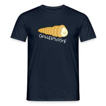 Schillerlocke Gebäck chill out - Männer T-Shirt - Navy - Vorne - AI Model Male 178 light (178cm)