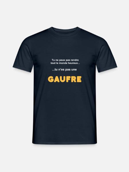 Humor, du bist keine Waffel - Männer T-Shirt - Navy