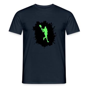 tennis klecks - Männer T-Shirt - Navy - Vorne - AI Model Male 178 light (178cm)