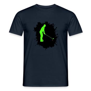 golf klecks - Männer T-Shirt - Navy - Vorne - AI Model Male 178 light (178cm)