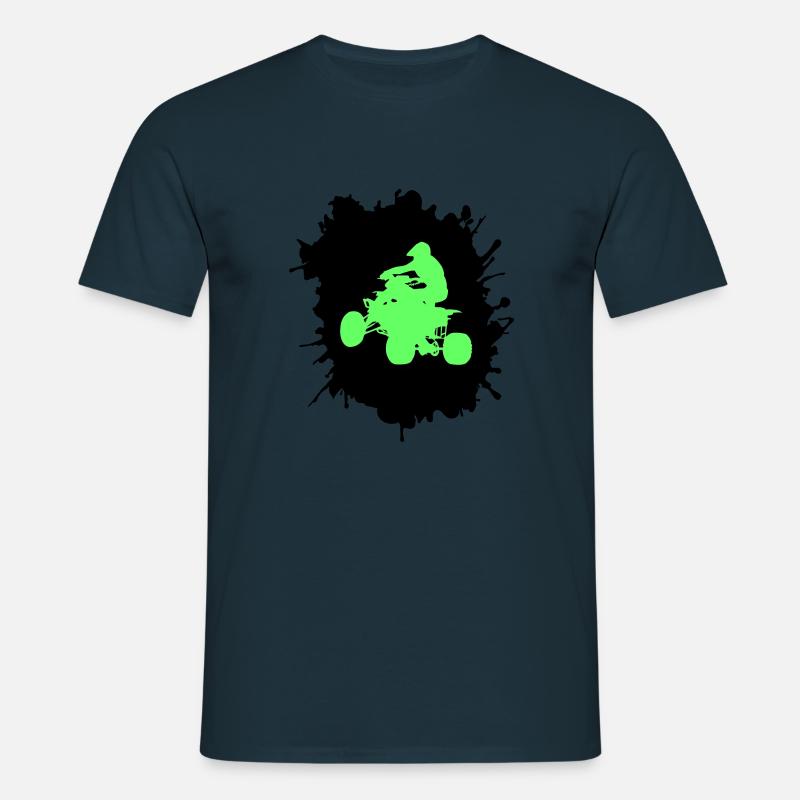quad driver klecks - Männer T-Shirt - Navy