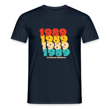 1989: Limited Edition - 35th Anniversary - Men's T-Shirt - navy - Front - AI Model Male 178 light (178cm)