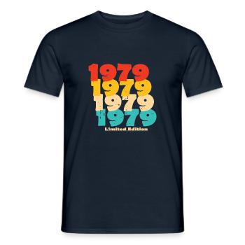 1979: Limited Edition - 45th Anniversary - Men's T-Shirt - navy - Front - AI Model Male 178 light (178cm)