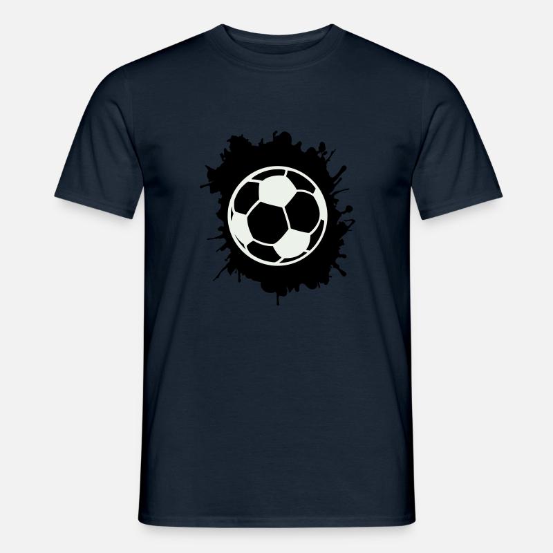 fußball klecks - Männer T-Shirt - Navy