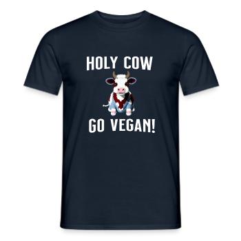 Holy cow - süße Kuh - Männer T-Shirt - Navy - Vorne - AI Model Male 178 light (178cm)