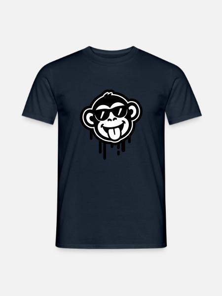 Monkey Cool Funny - Men's T-Shirt - navy