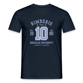 American Football - Männer T-Shirt - Navy - Vorne - AI Model Male 178 light (178cm)