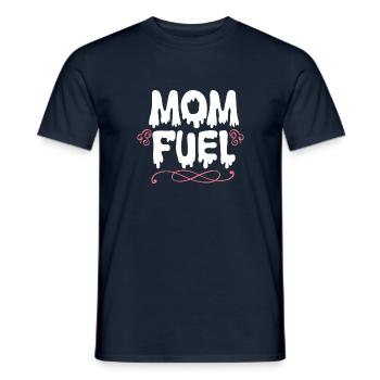 Mom Fuel - Men's T-Shirt - navy - Front - AI Model Male 178 light (178cm)