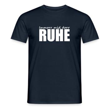Sächsisch - Dialekt - Spruch - Männer T-Shirt - Navy - Vorne - AI Model Male 178 light (178cm)