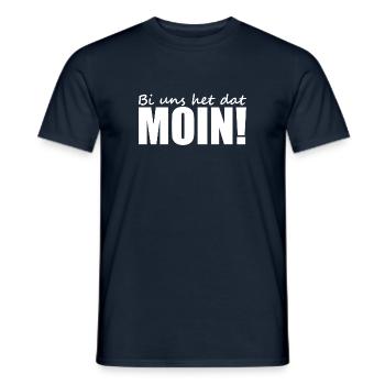 Plattdeutsch - Dialekt - Spruch - Männer T-Shirt - Navy - Vorne - AI Model Male 178 light (178cm)