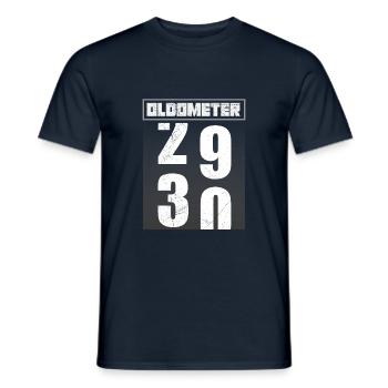 30 Oldometer 30th Birthday Gift Idea - Men's T-Shirt - navy - Front - AI Model Male 178 light (178cm)