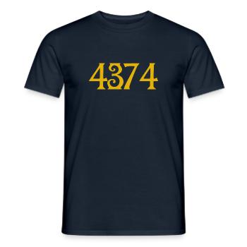 Greetings from the Pleiades - 4374 - Men's T-Shirt - navy - Front - AI Model Male 178 light (178cm)