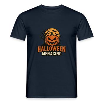 Tombe effrayante d’Halloween avec des os sans costume - T-shirt homme - marine - Devant - AI Model Male 178 light (178cm)