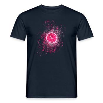 citron, rose, graffiti, pop-art - T-shirt homme - marine - Devant - AI Model Male 178 light (178cm)