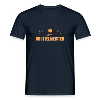 Grillen Barbecue Brutzelmeister Grill - Männer T-Shirt - Navy - Vorne - AI Model Male 178 light (178cm)