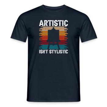 Funny Art Painter Artistic Isn ́t Stylistic Drawing - Men's T-Shirt - navy - Front - AI Model Male 178 light (178cm)