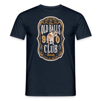 90 ans du Old Balls Club Membre du 90e anniversaire - T-shirt homme - marine - Devant - AI Model Male 178 light (178cm)