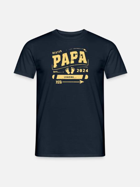 Papa 2024 - Männer T-Shirt - Navy