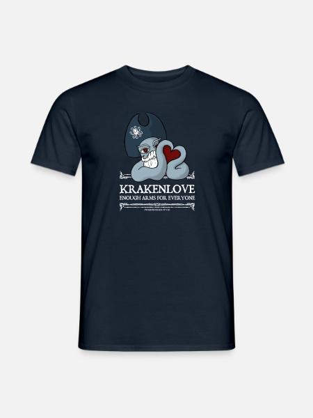 KrakenLove Dark Collection - Männer T-Shirt - Navy